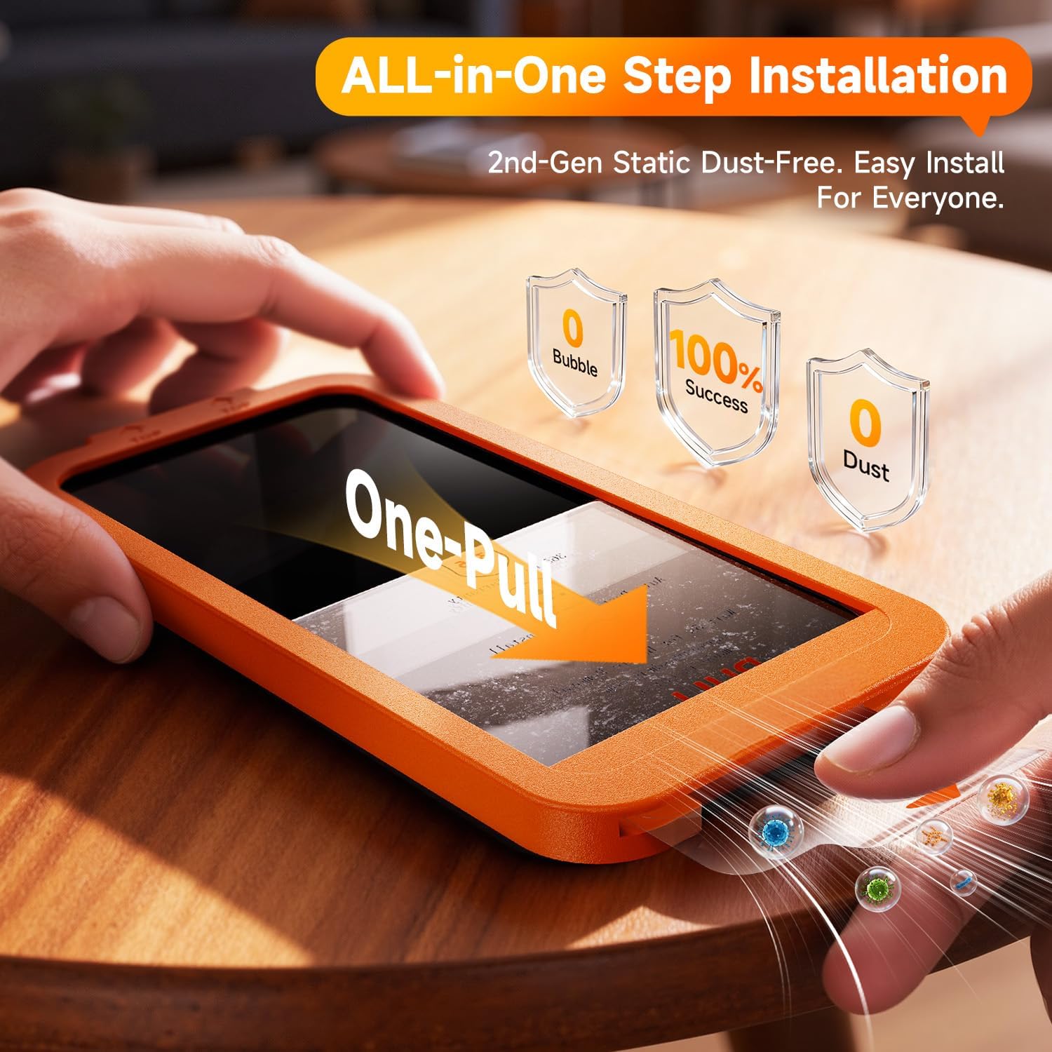 NeverCrack 9H+ Top Glass for iPhone Air Screen Protector (13FT Military Grade Shatterproof & Easy Installation) Screen Protector Air Tempered Glass, Full Edge Coverage, Longest Durable, 2 Pack